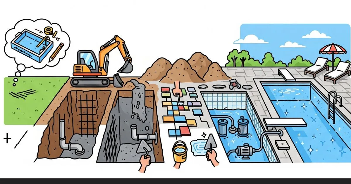 Så planerar du för poolbygge – från idé till färdig pool