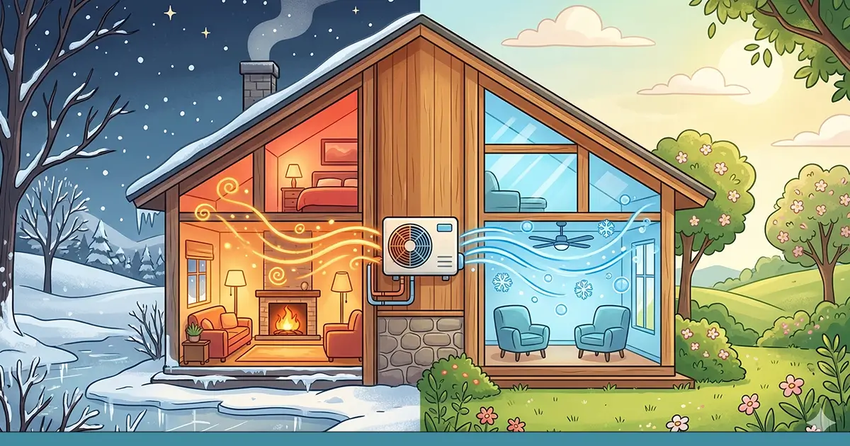 Kan en värmepump både värma och kyla?